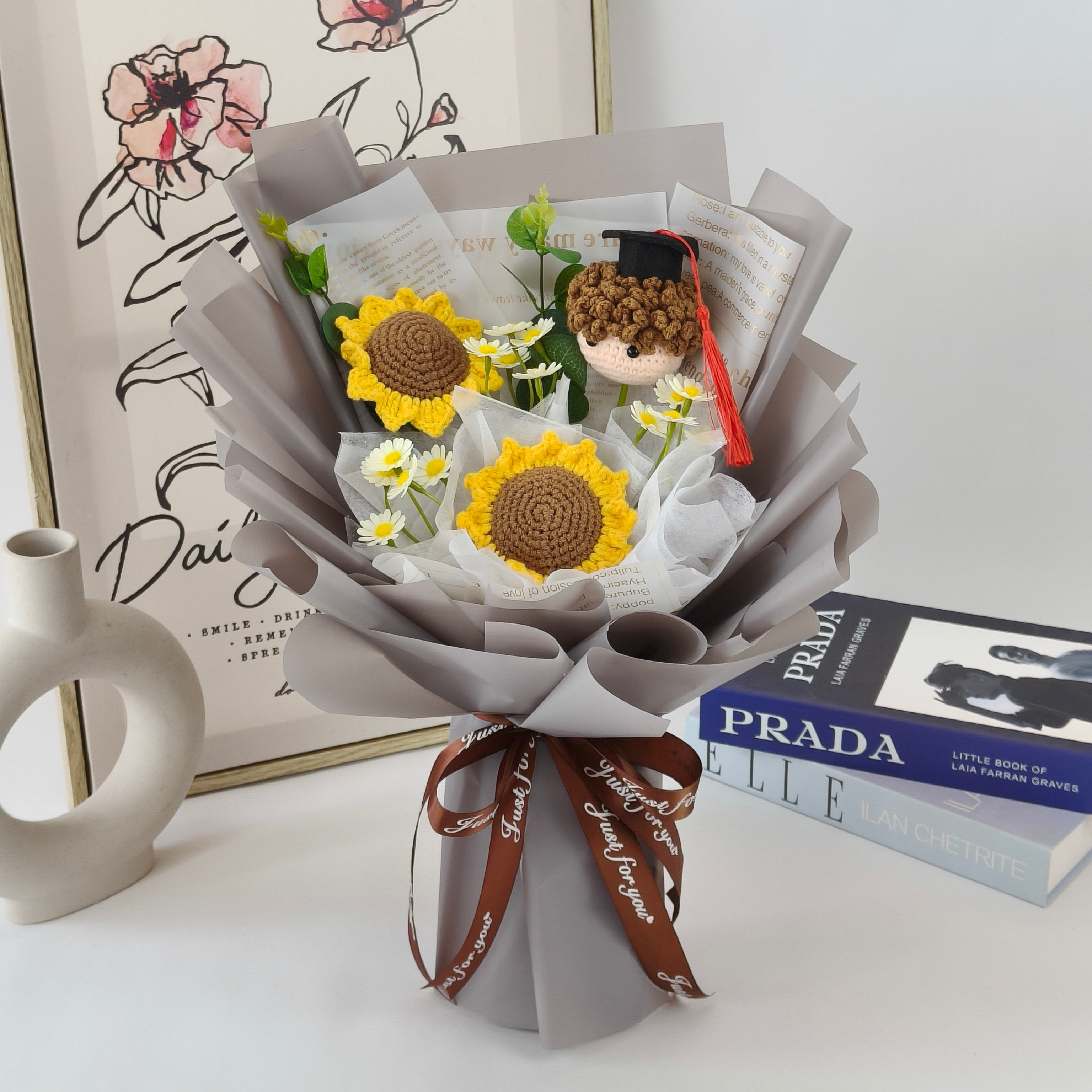 Threaded Bloom - Crochet Flower Fusion Bouquet