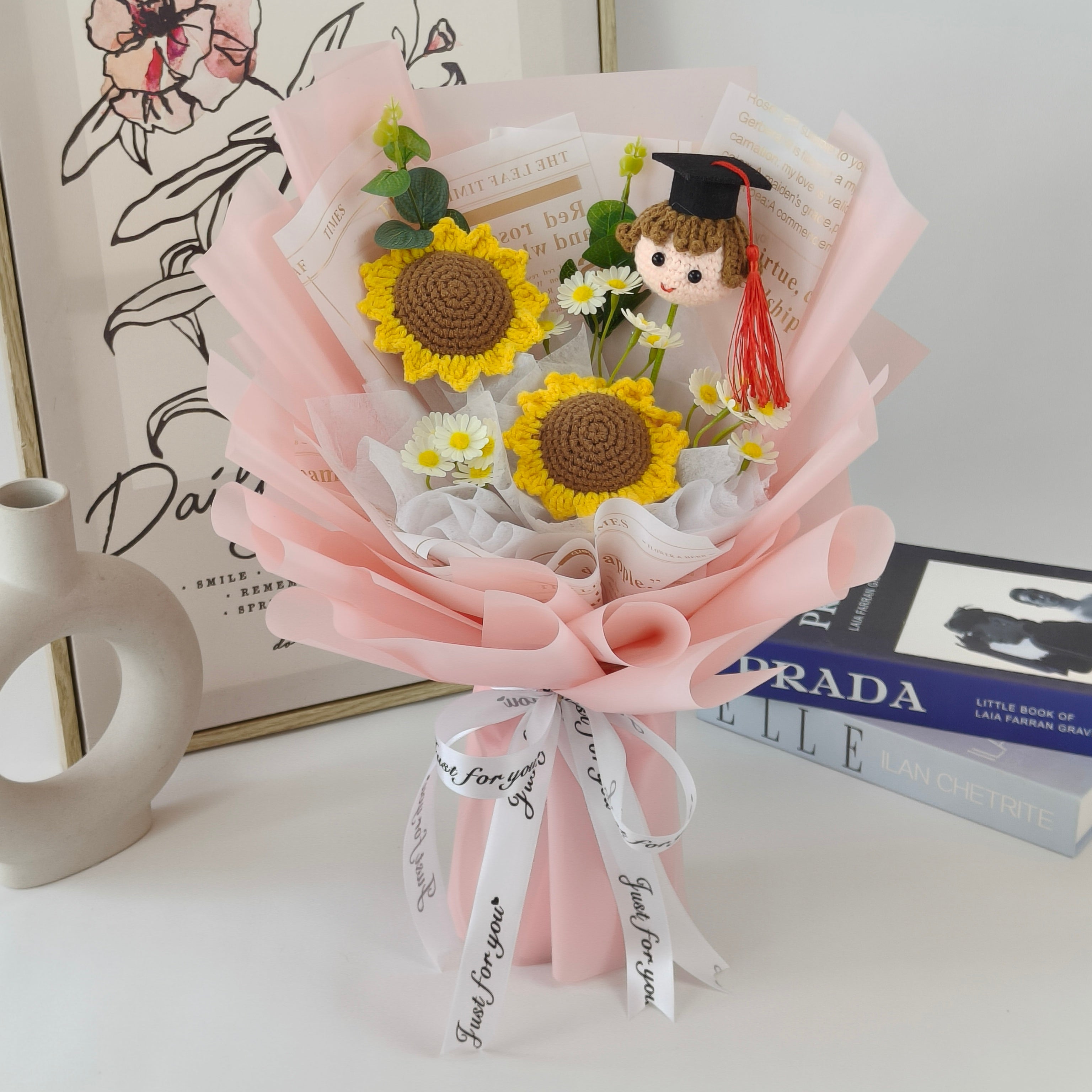 Threaded Bloom - Crochet Flower Fusion Bouquet