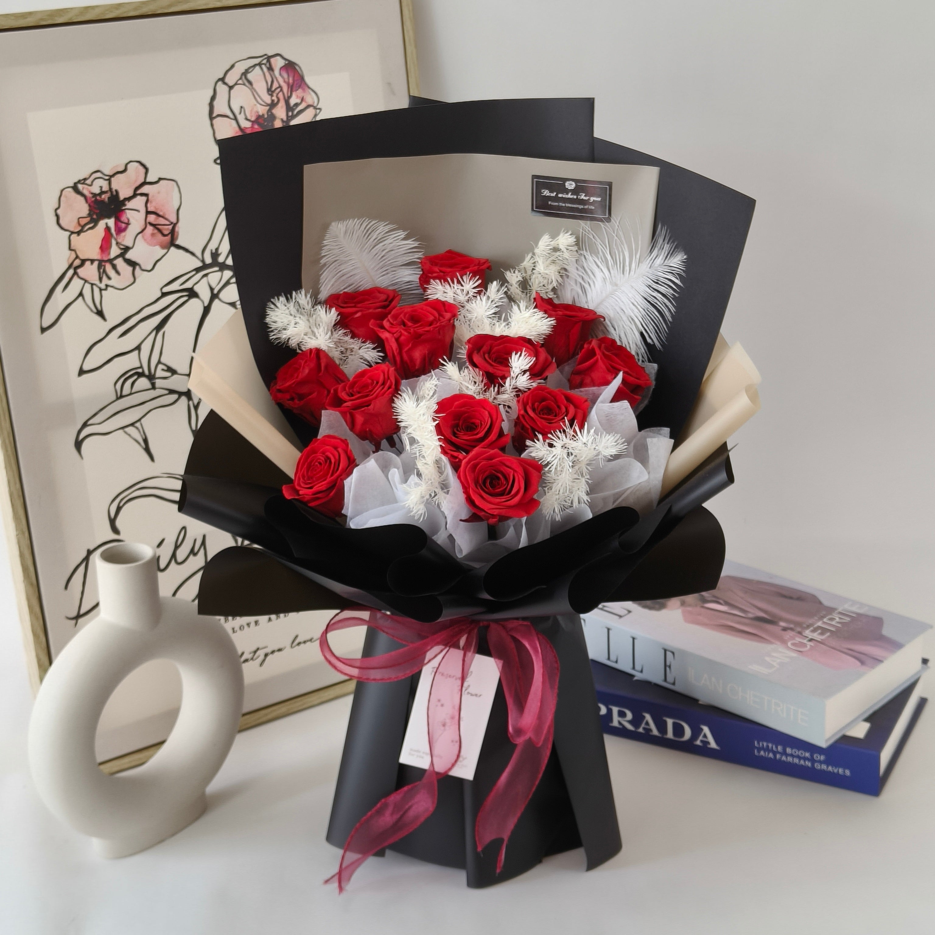 Deeply Cherished - Preserved Flower Bouquet