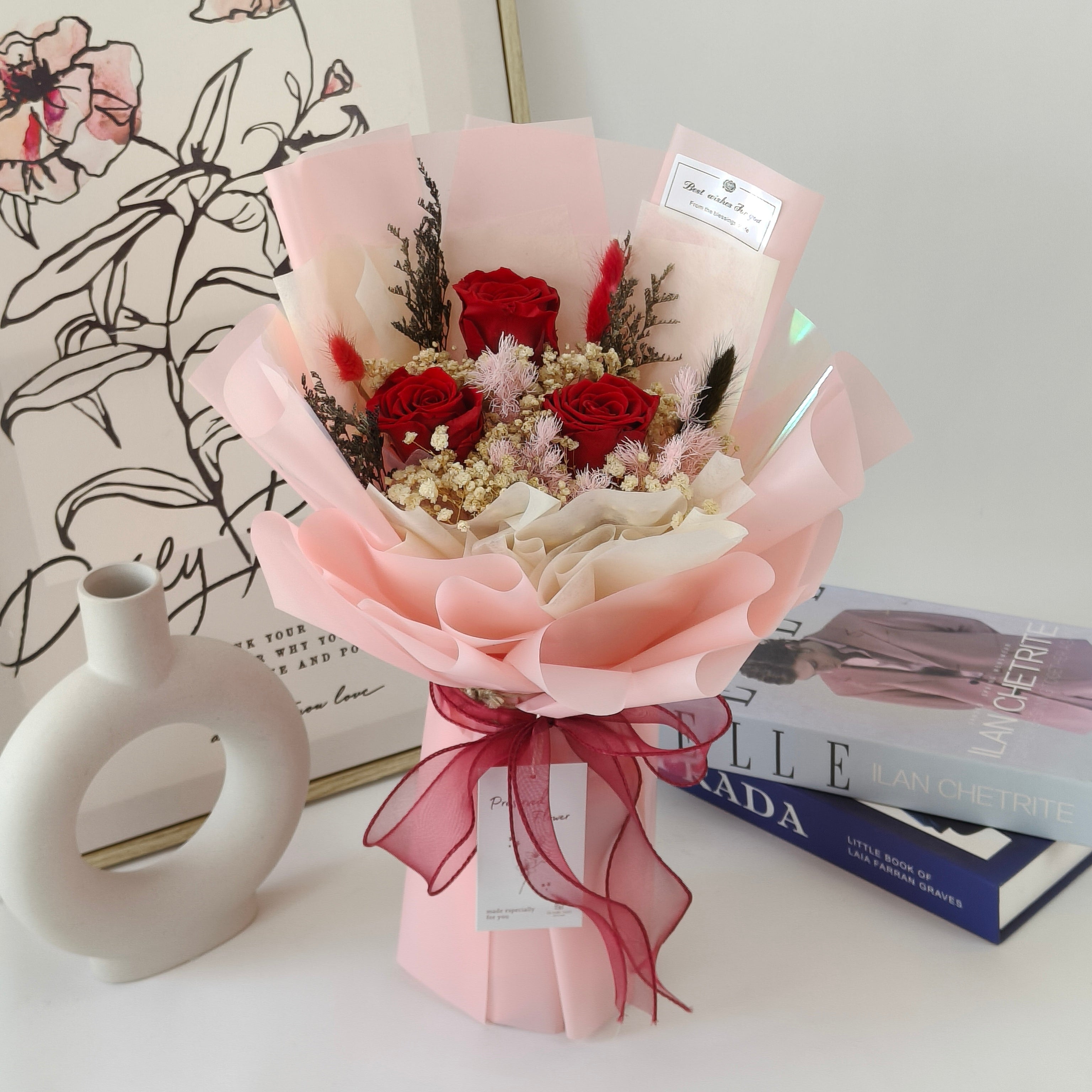 Affection’s Glow - Preserved Flower Bouquet