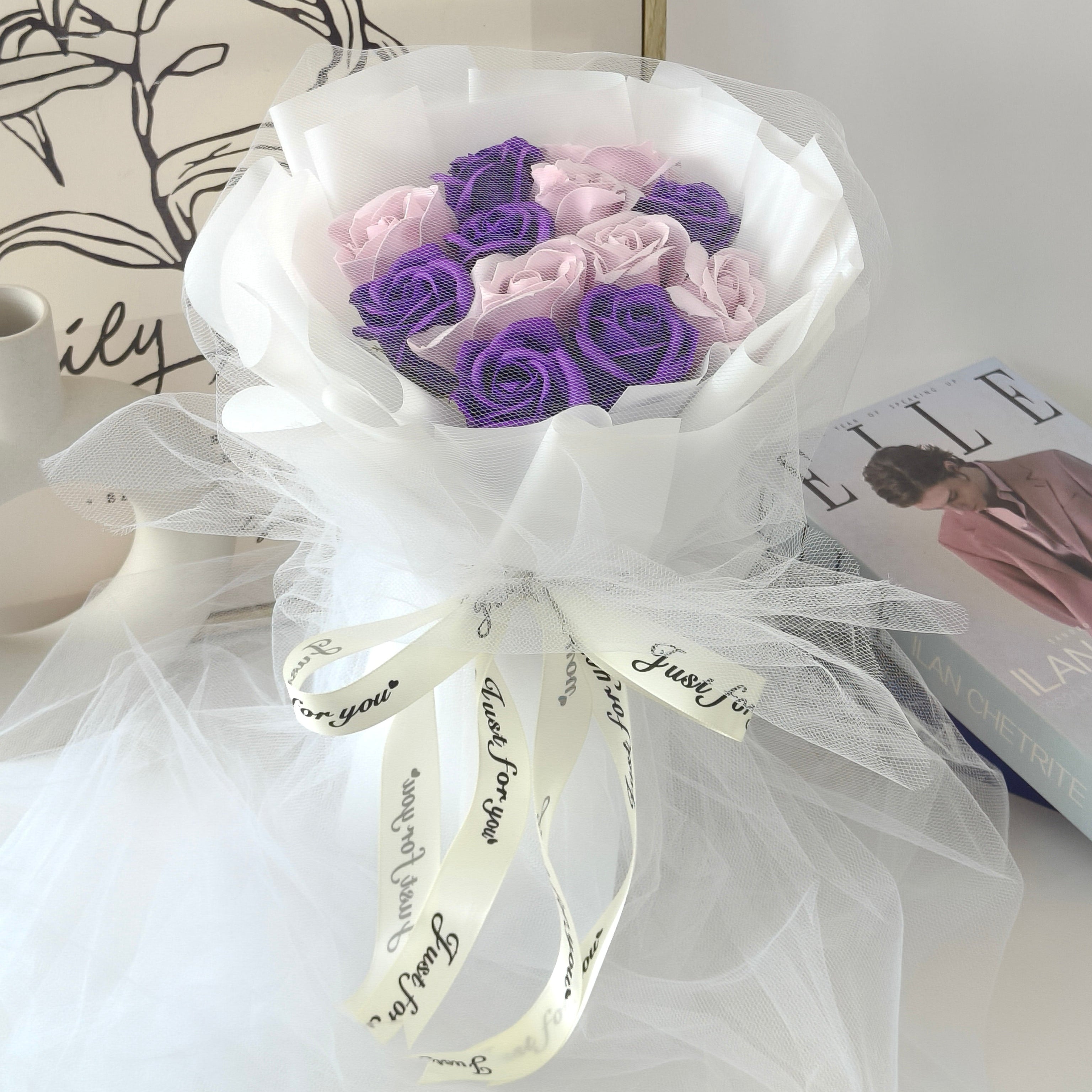 Serenity of Affection - Soap Flower Bouquet