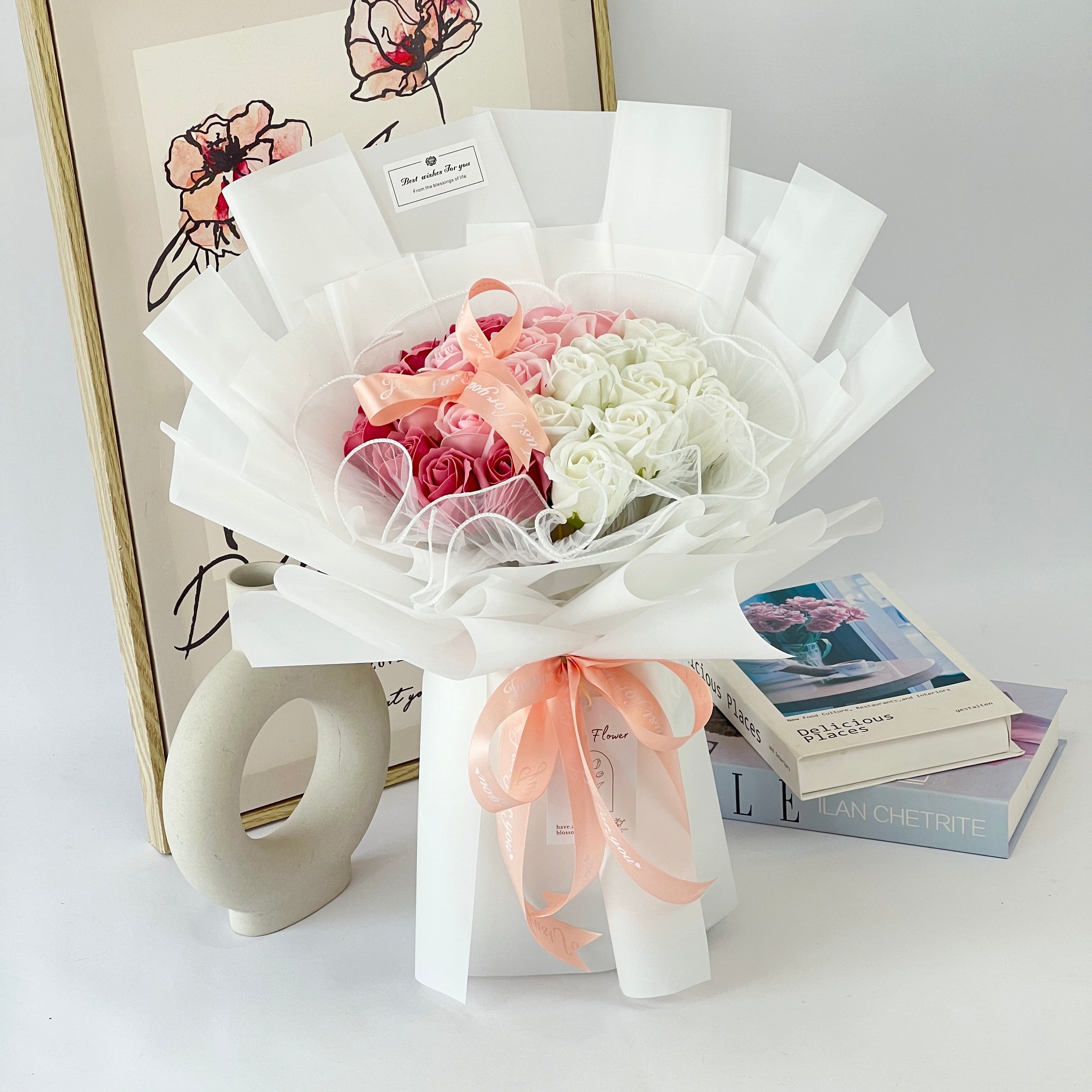 Celestial Grace - Soap Flower Bouquet