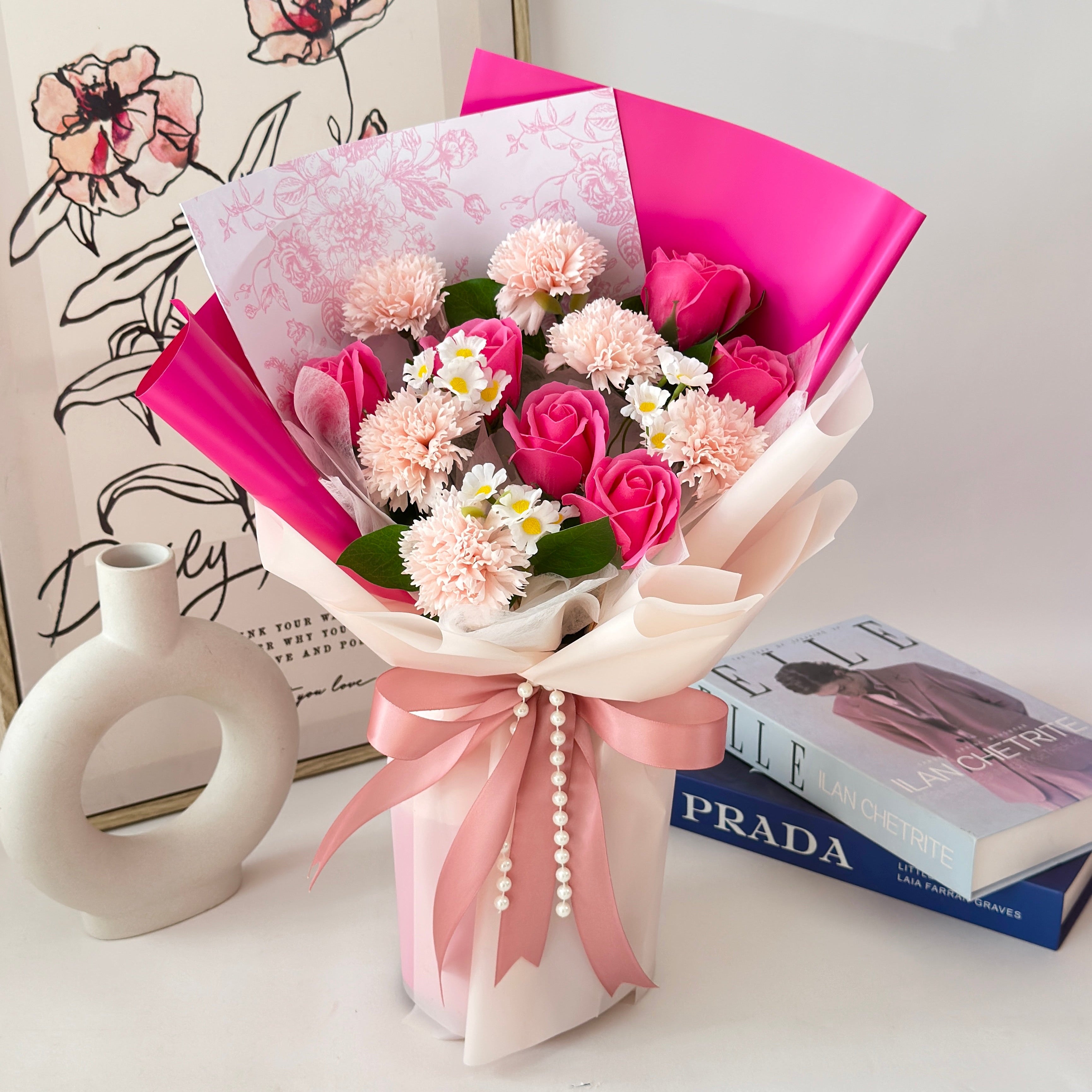 Gentle Grace - Soap Flower Bouquet