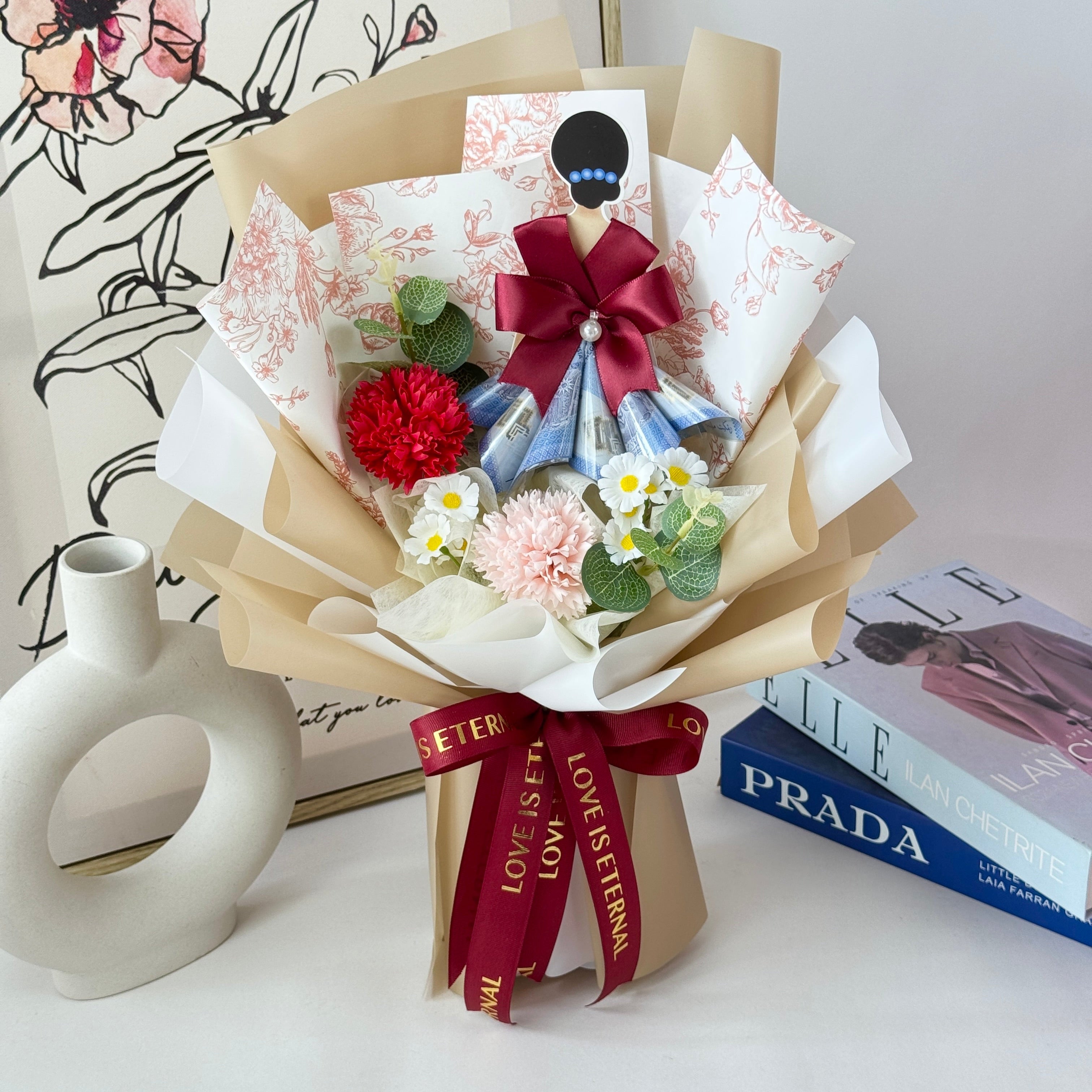 Rich Grace Money - Soap Flower Bouquet