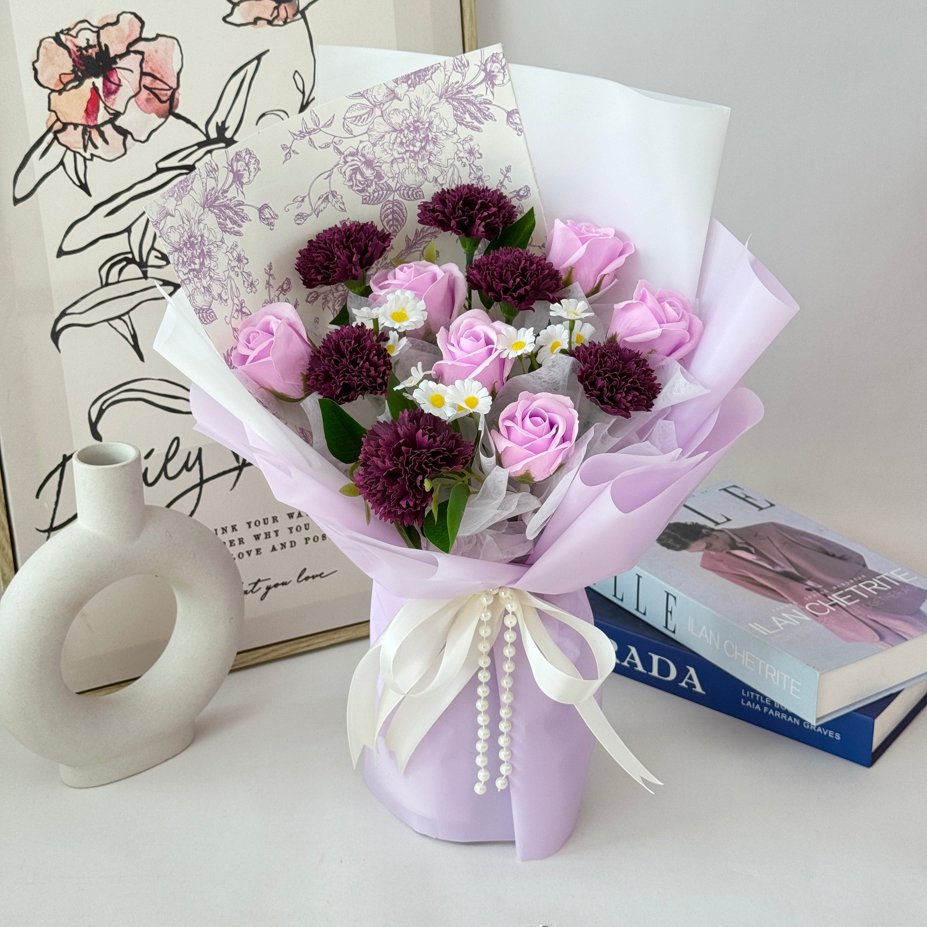 Gentle Grace - Soap Flower Bouquet