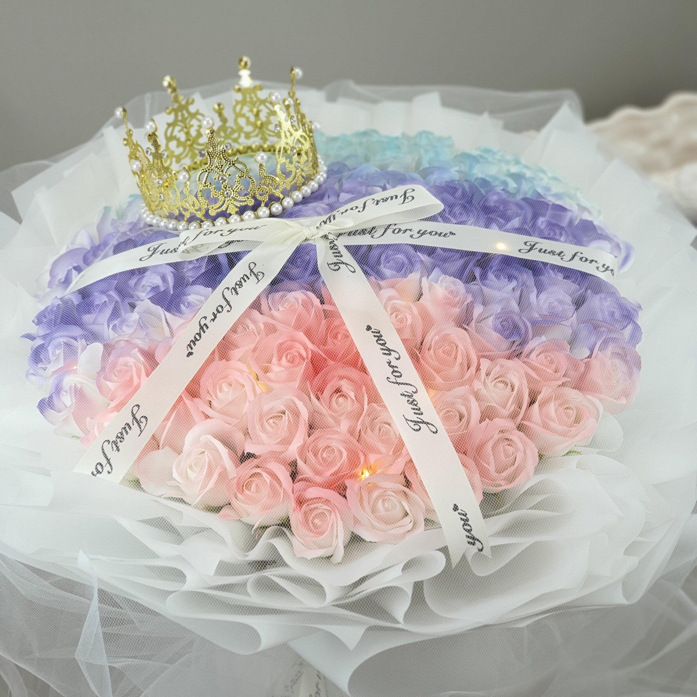 Blush Blissful - Soap Flower Bouquet-Soap Flower-33 stalks-Mix-De Fairy Tales