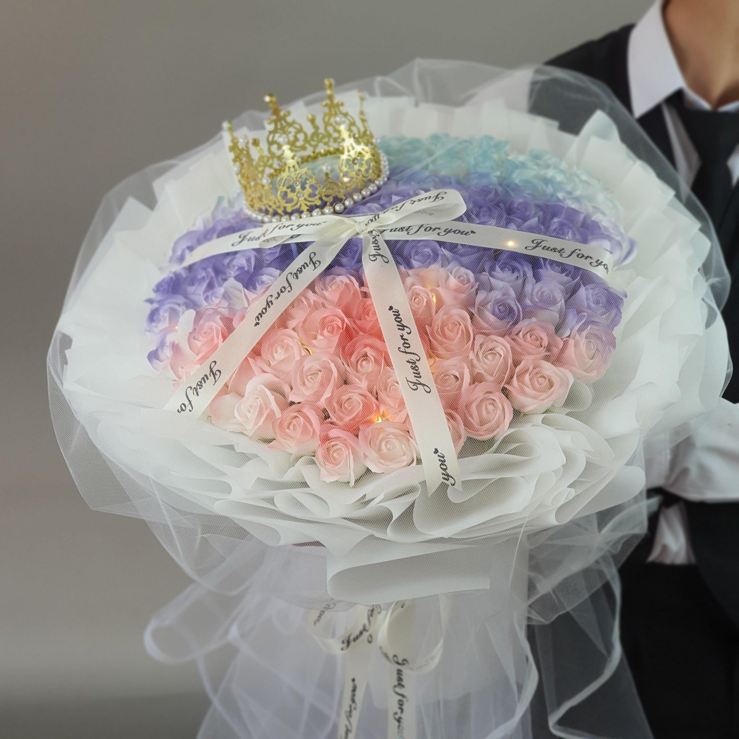 Blush Blissful - Soap Flower Bouquet-Soap Flower-33 stalks-Mix-De Fairy Tales