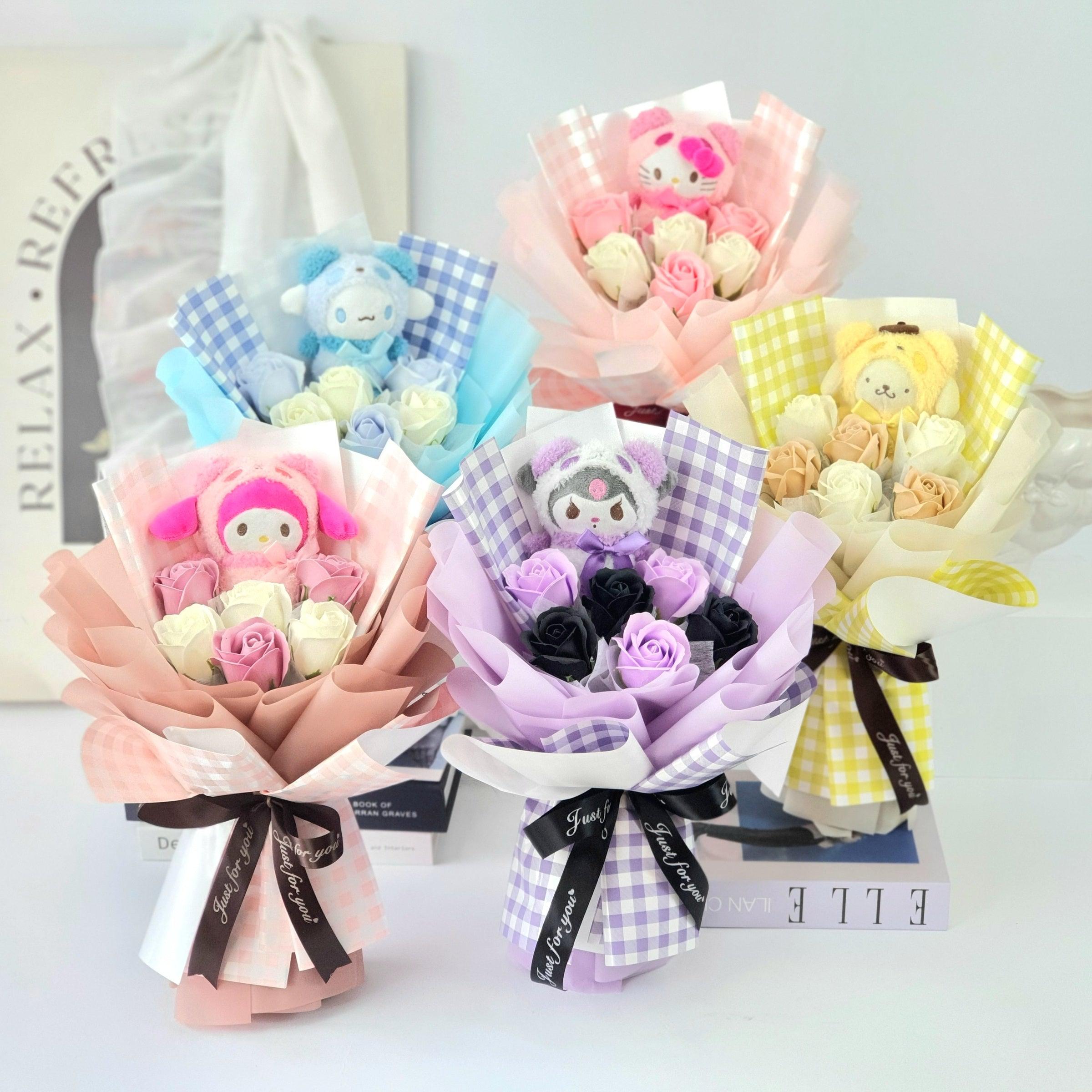 Dainty Sanrio - Plushie Fusion Bouquet-Soap Flower-DeFairy Tales