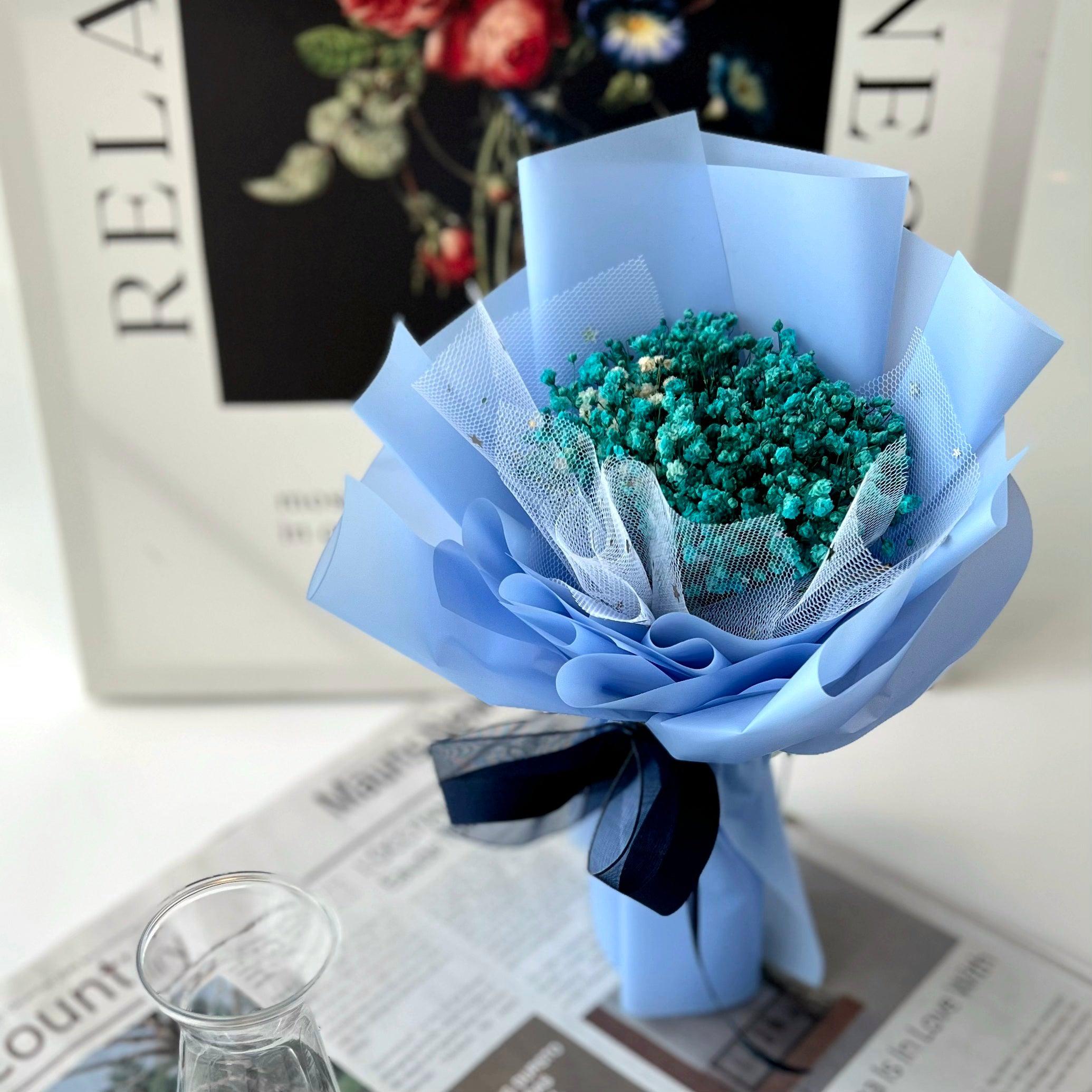 Delightful Dusk - Preserved Baby Breath Bouquet-Preserved Flower-XS-Tiffany-1-DeFairy Tales