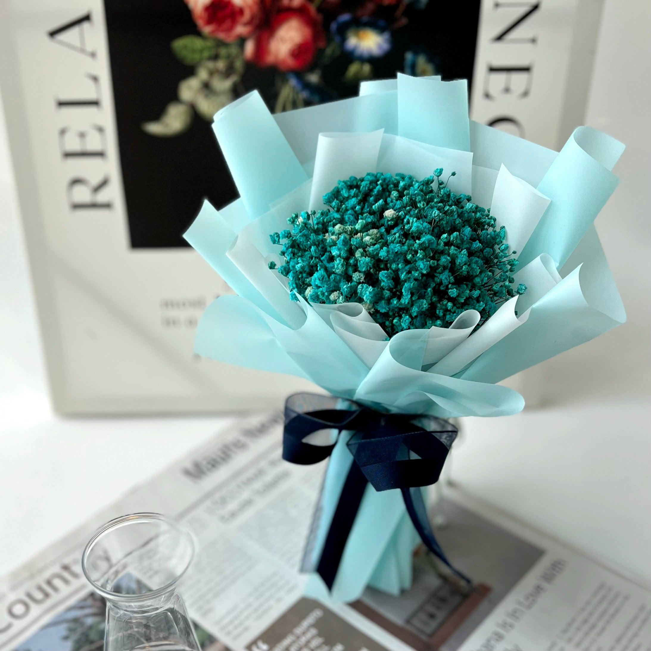 Delightful Dusk - Preserved Baby Breath Bouquet-Preserved Flower-XS-Tiffany-2-DeFairy Tales