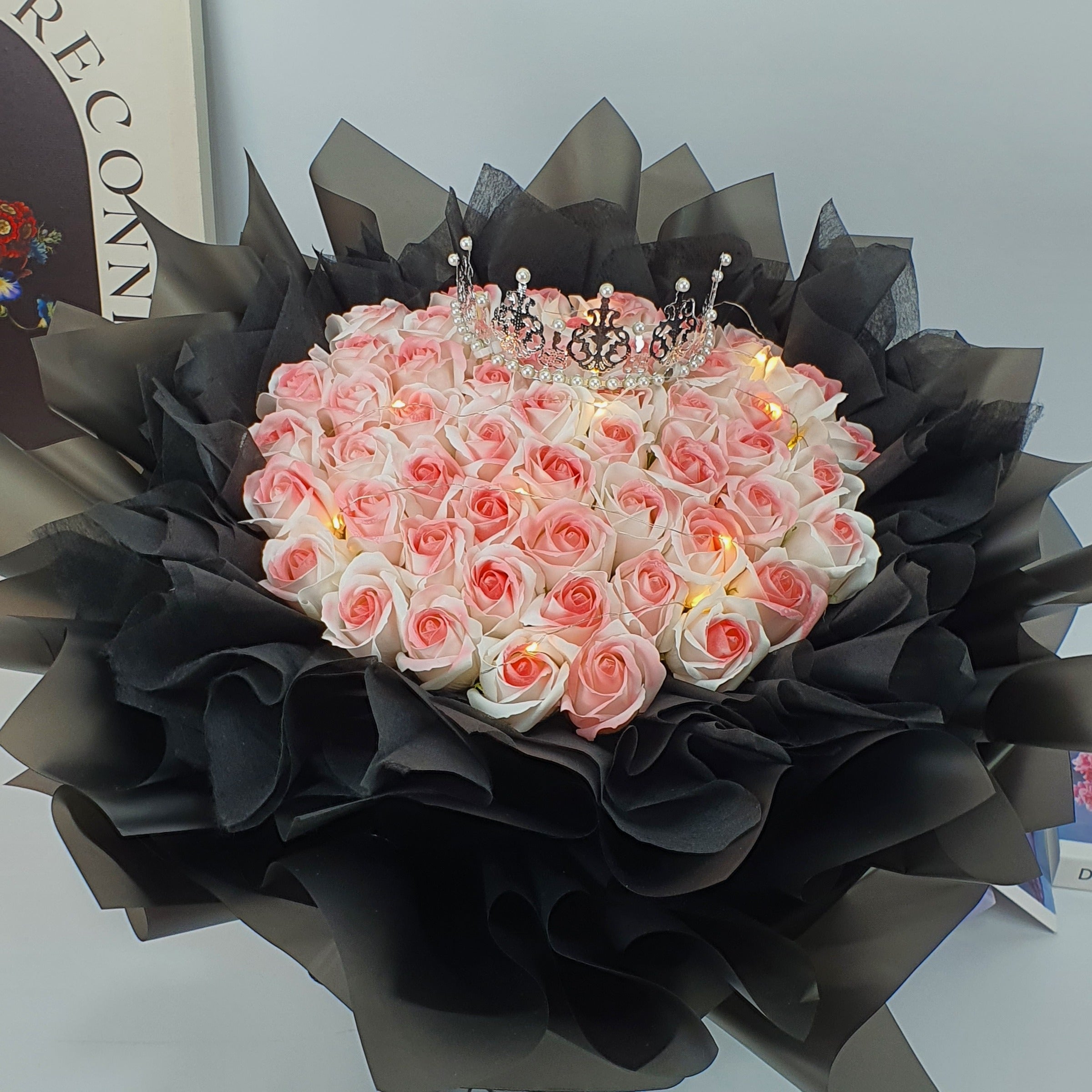 Enamor Elegance - Soap Flower Bouquet-Soap Flower-33 stalks-Pink-DeFairy Tales