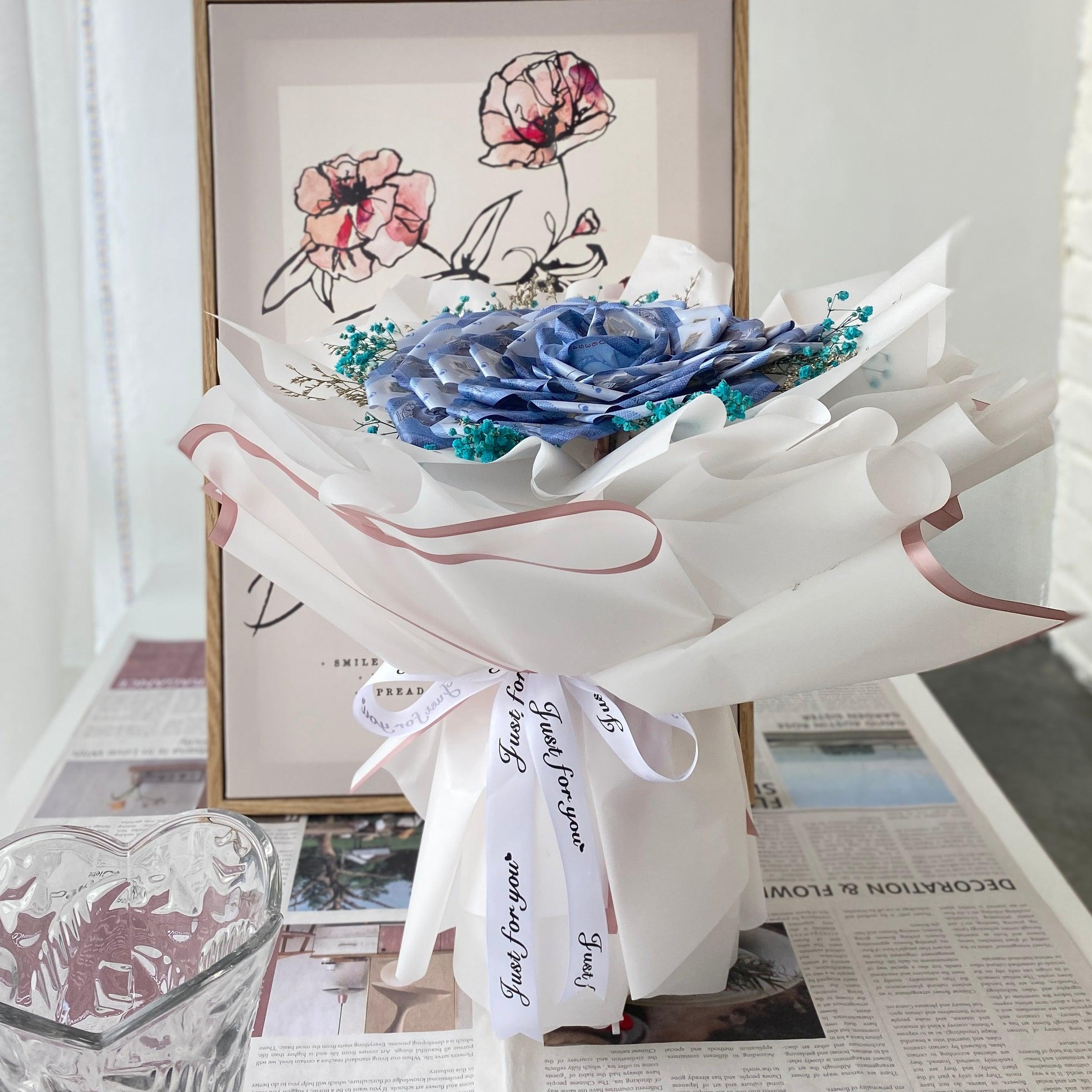 Forget Me Not - Money Flower Bouquet-Money Flower Bouquet-RM30.00-De Fairy Tales