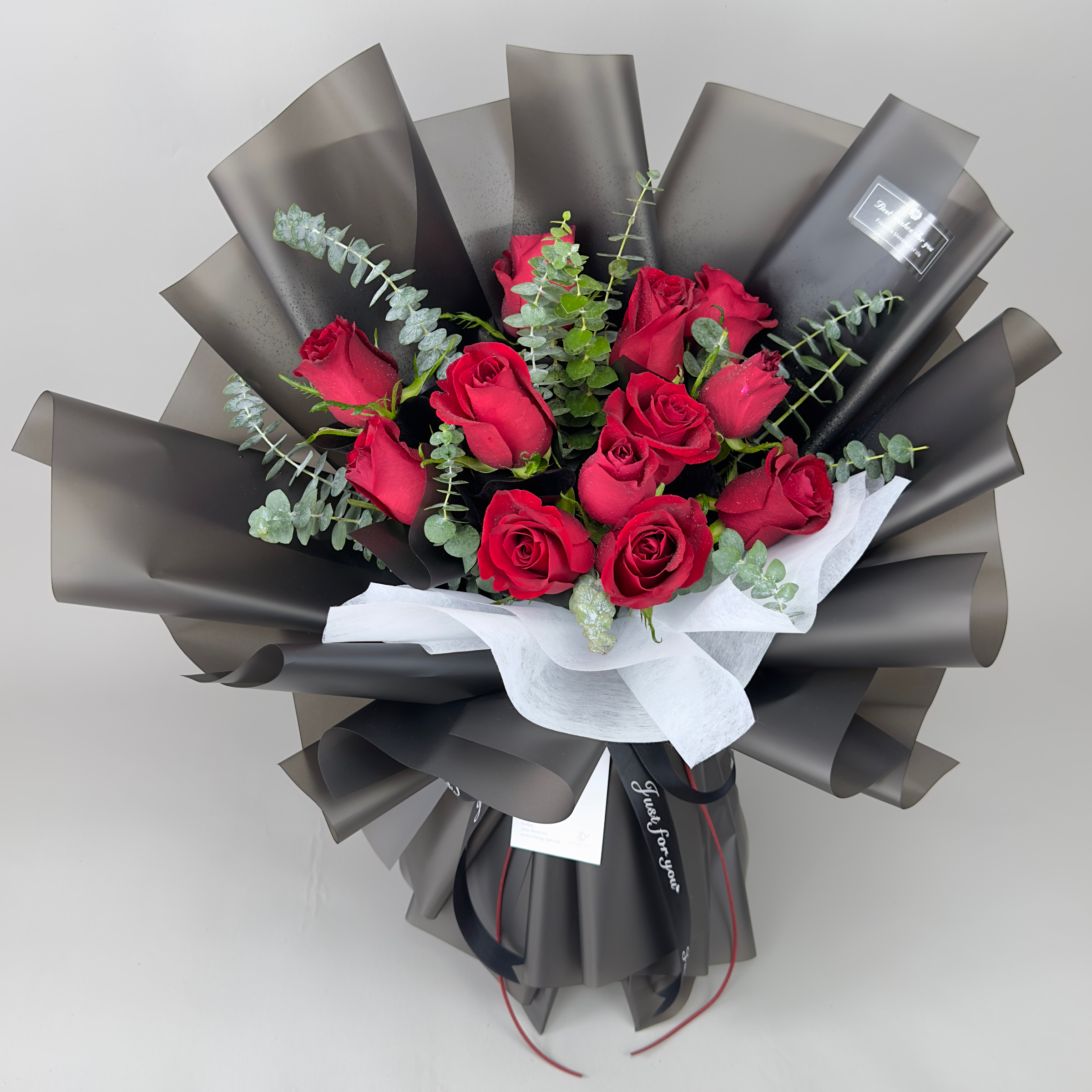 Love's Eternal Flame - Fresh Flower Bouquet-Fresh Flower-12 stalks-Red-DeFairy Tales