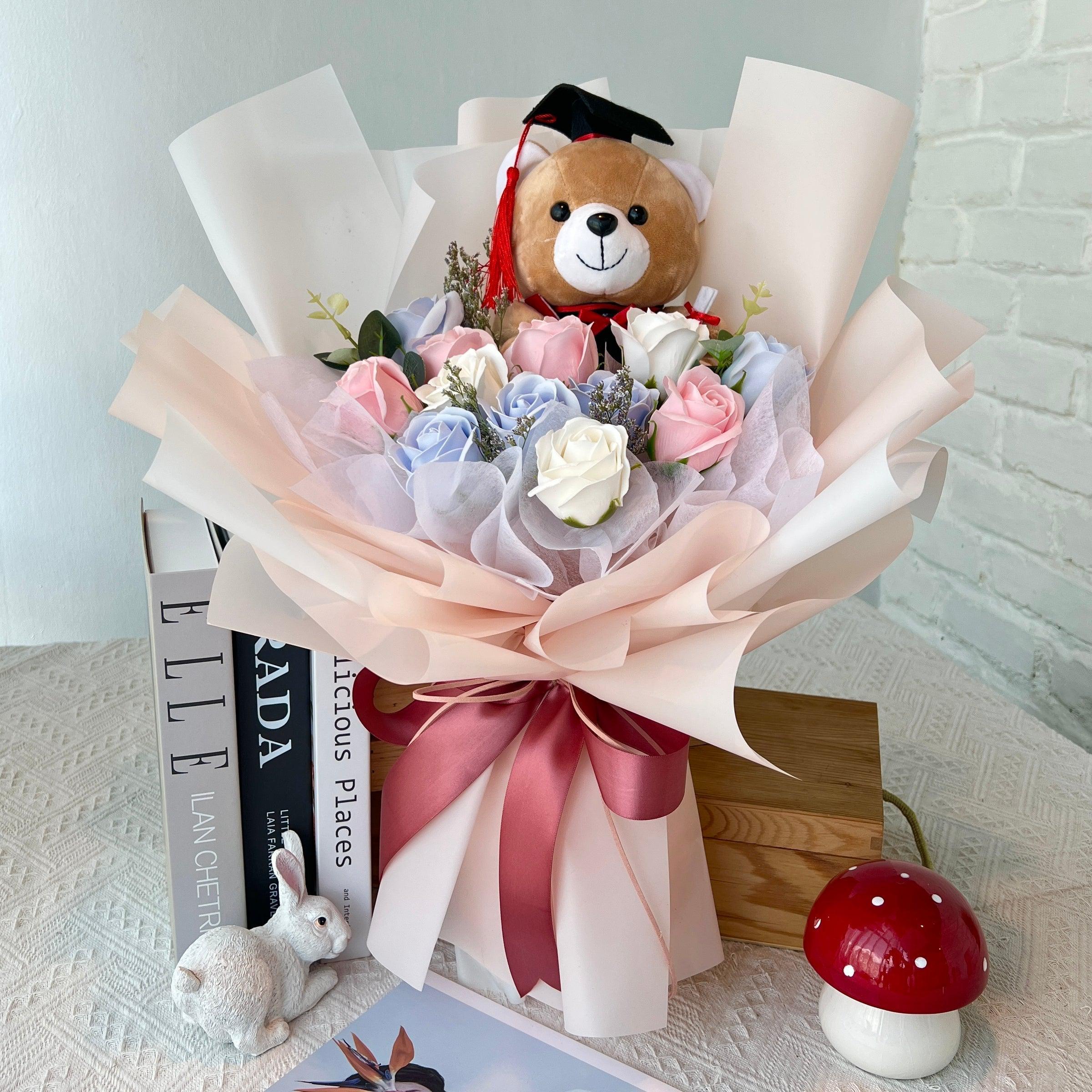 Milestone - Soap Flower Fusion Bouquet-Soap Flower-12 stalks-Mix-3-De Fairy Tales