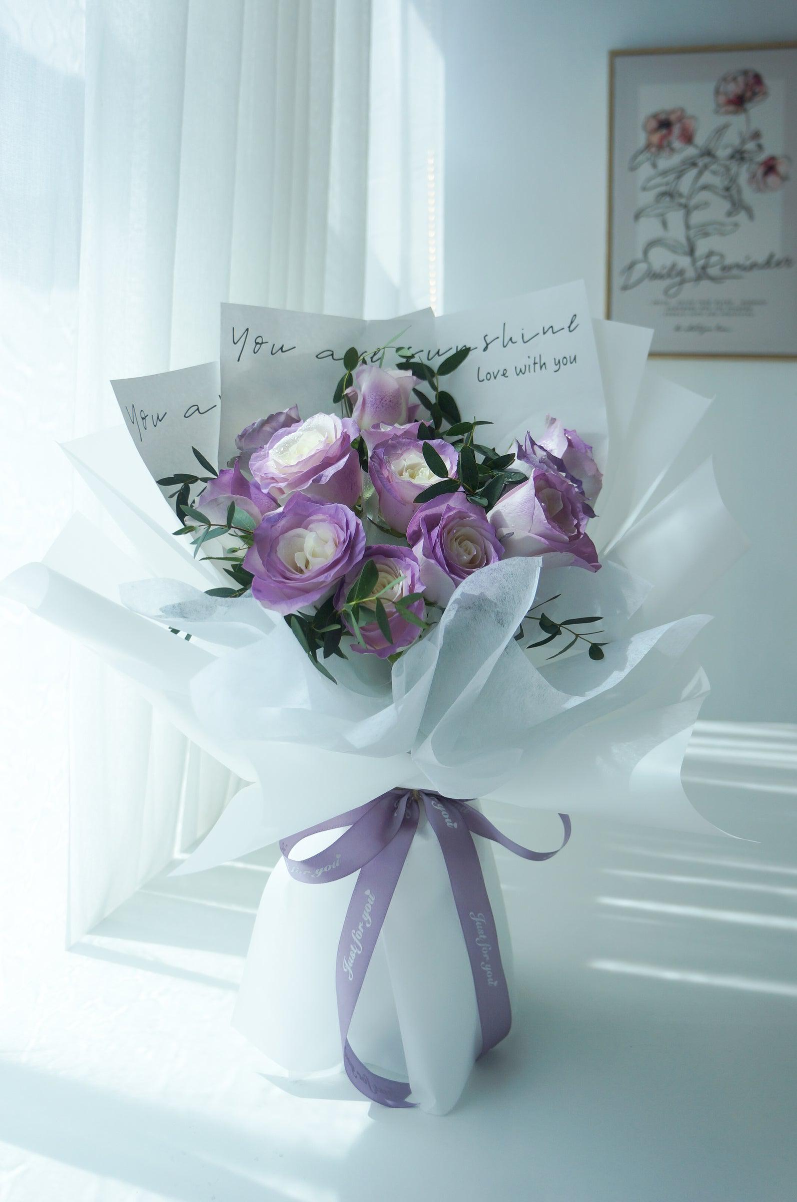 Purple Betty - Fresh Flower Bouquet-Fresh Flower-9 stalks-Purple-DeFairy Tales