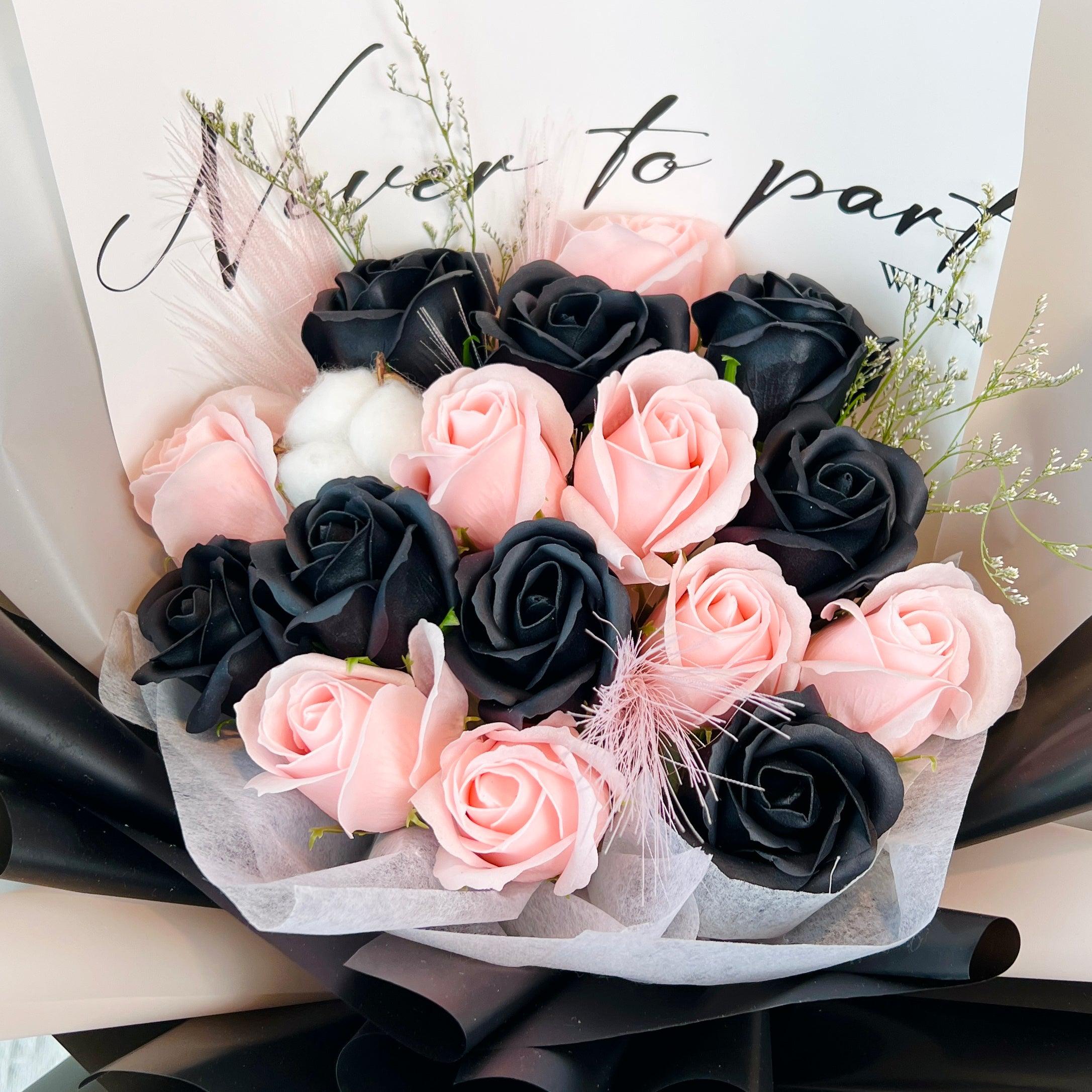 Romantic Radiance - Soap Flower Bouquet-Soap Flower-16 stalks-Mix-De Fairy Tales