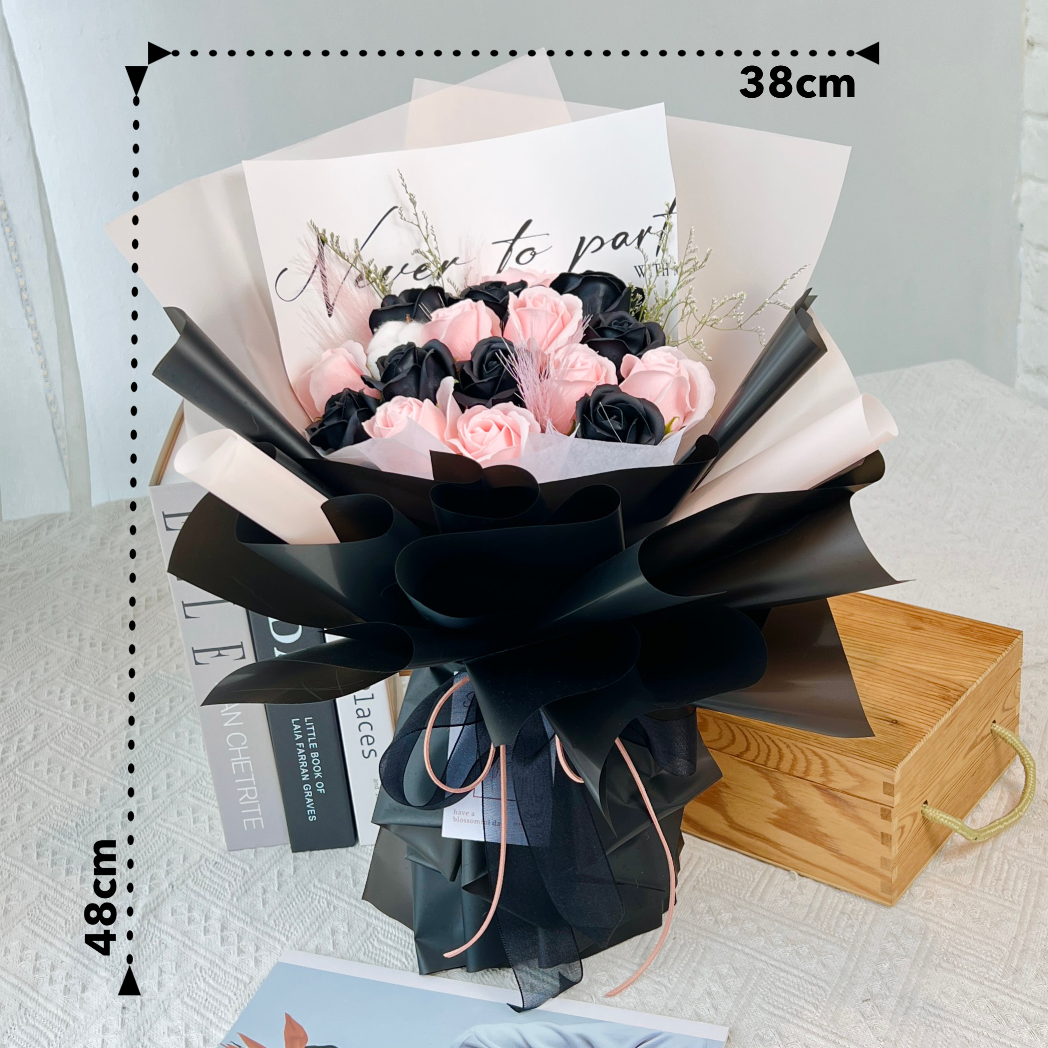 Romantic Radiance - Soap Flower Bouquet-Soap Flower-16 stalks-Mix-De Fairy Tales