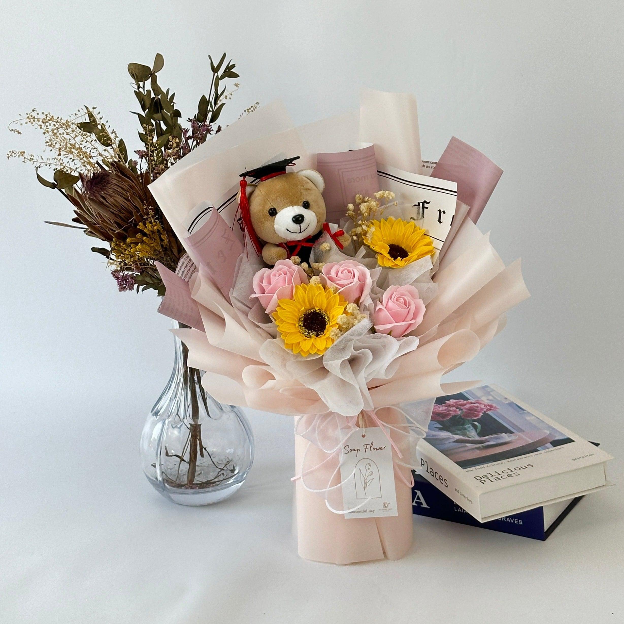 Scholar's Pride - Soap Flower Fusion Bouquet-Soap Flower-5 stalks-Mix-1-De Fairy Tales