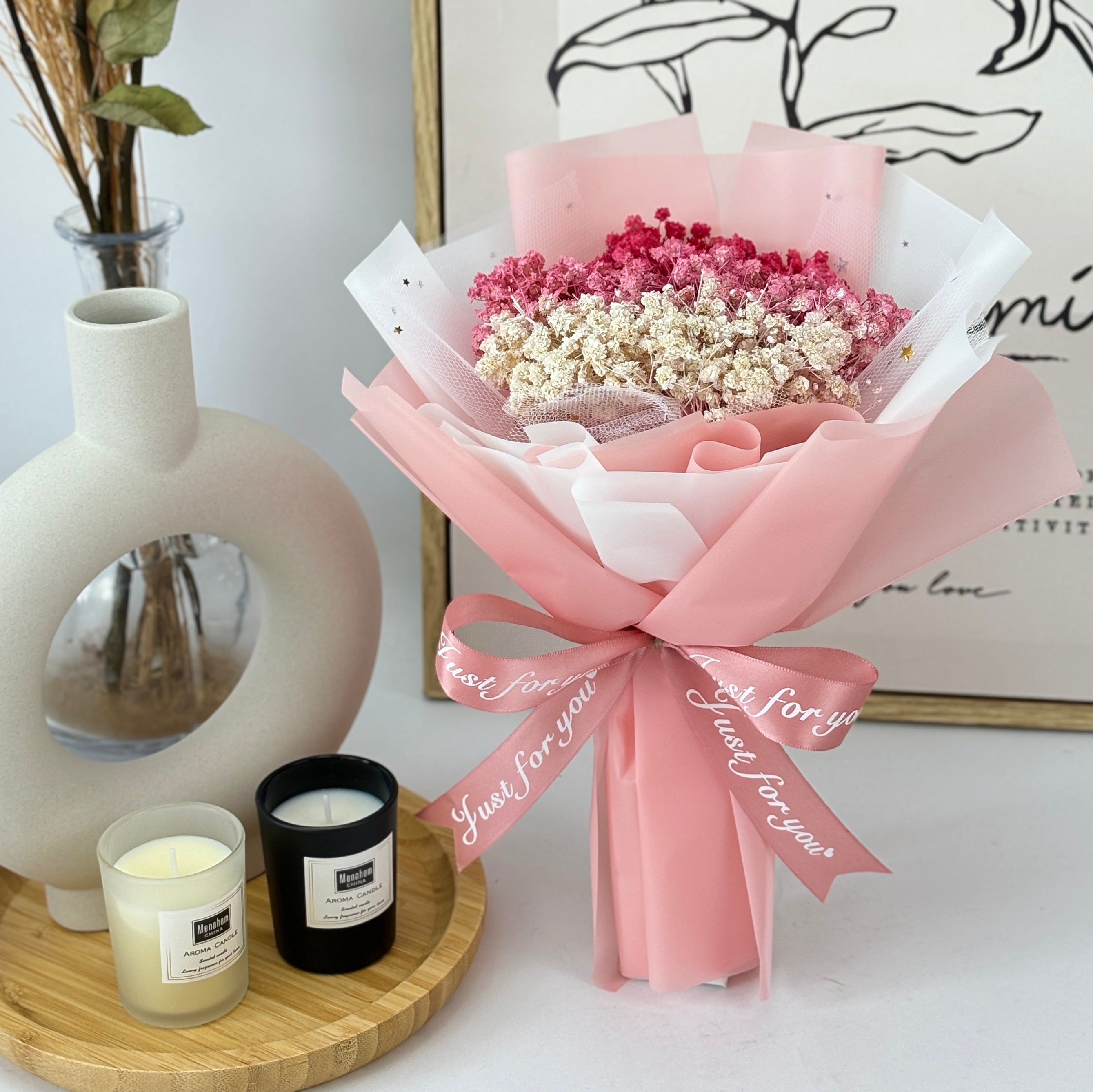 Sweetheart Radiance - Preserved Flower Bouquet-Preserved Flower-XS-Mix-4-DeFairy Tales