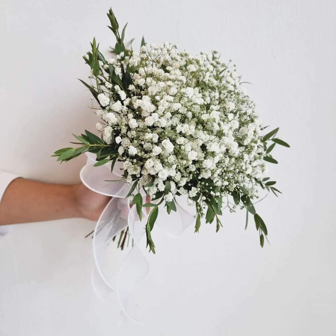 Timeless Blossoms - Fresh Flower Bridal Bouquet-Fresh Flower-S-White-DeFairy Tales