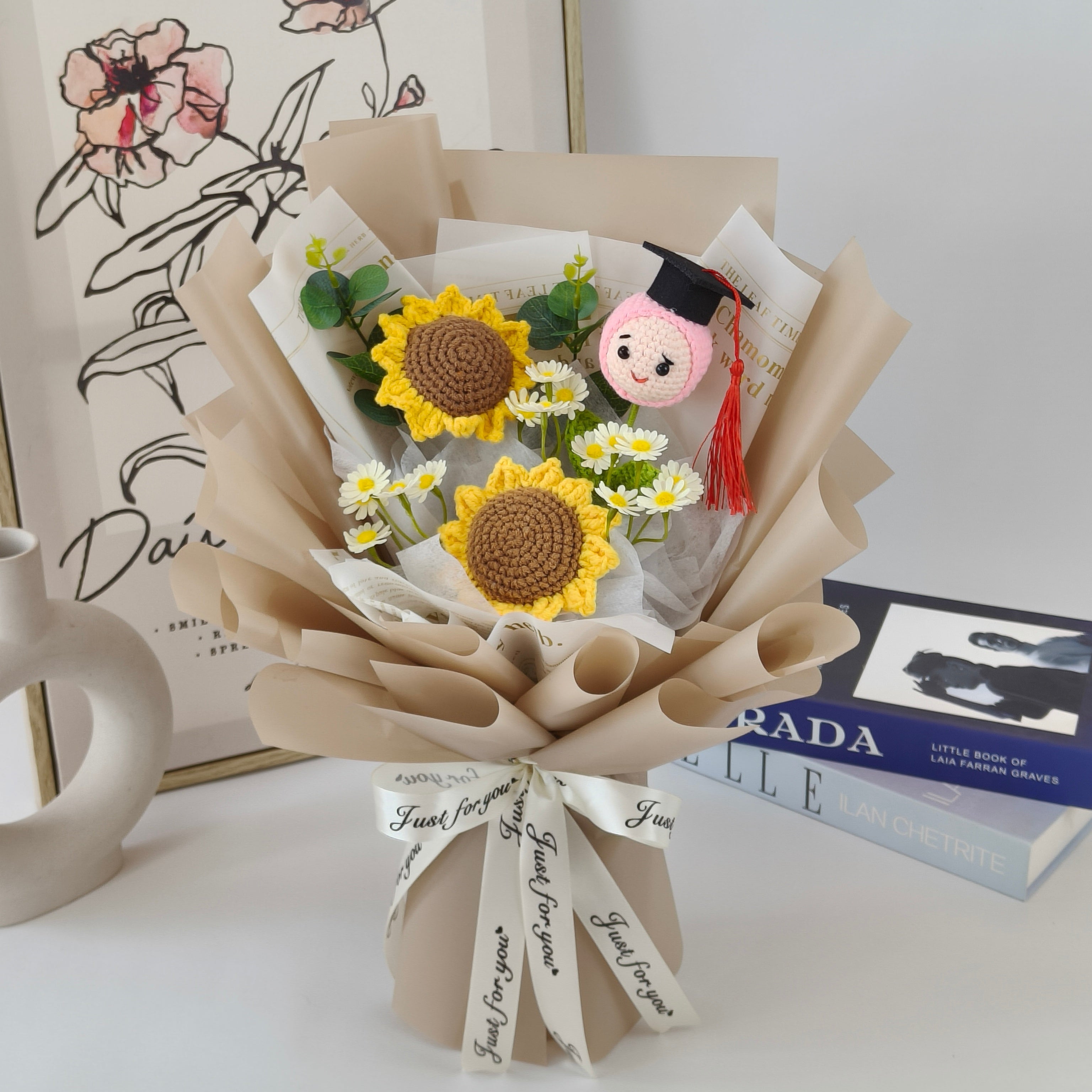 Threaded Bloom - Crochet Flower Fusion Bouquet