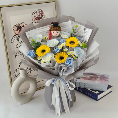 Bright Future Graduation - Soap Flower Bouquet