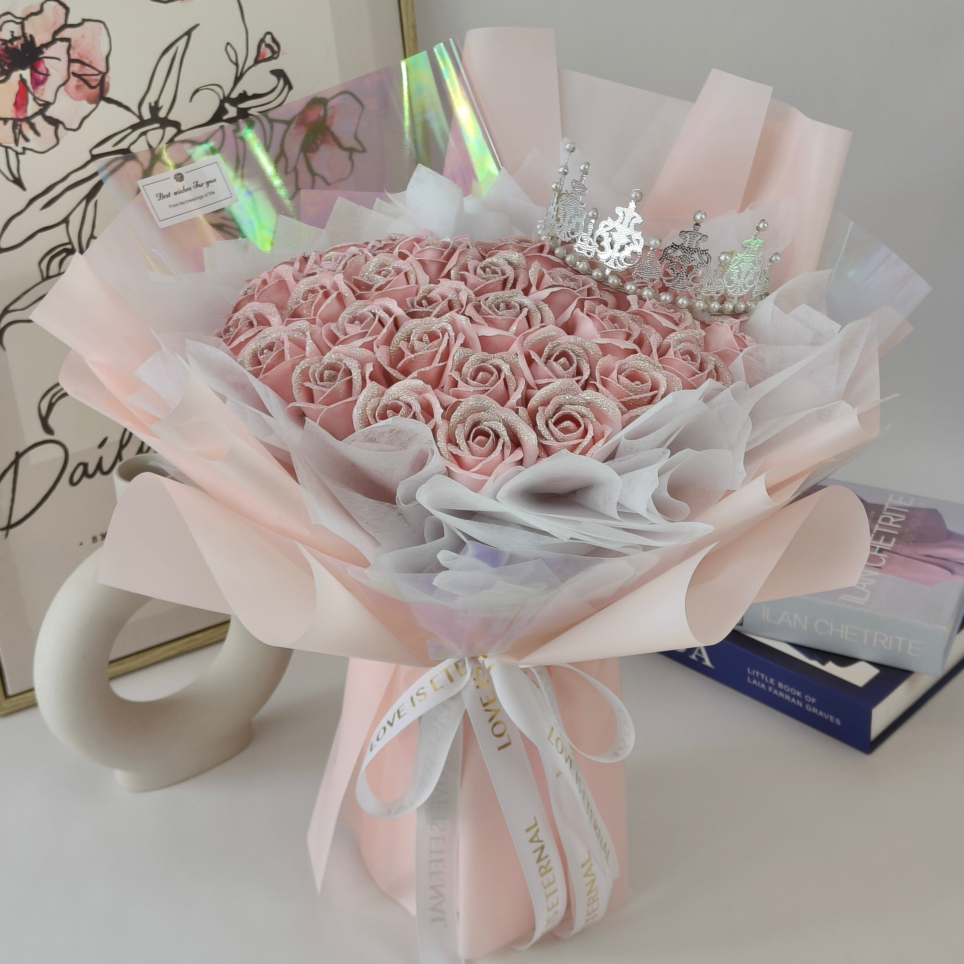 Glistering Love- Soap Flower Bouquet