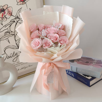 Butterfly Love - Seven Layer Soap Flower Bouquet