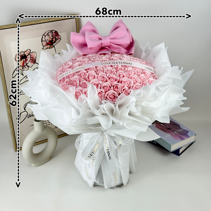 Big Bow Love - Soap Flower Bouquet