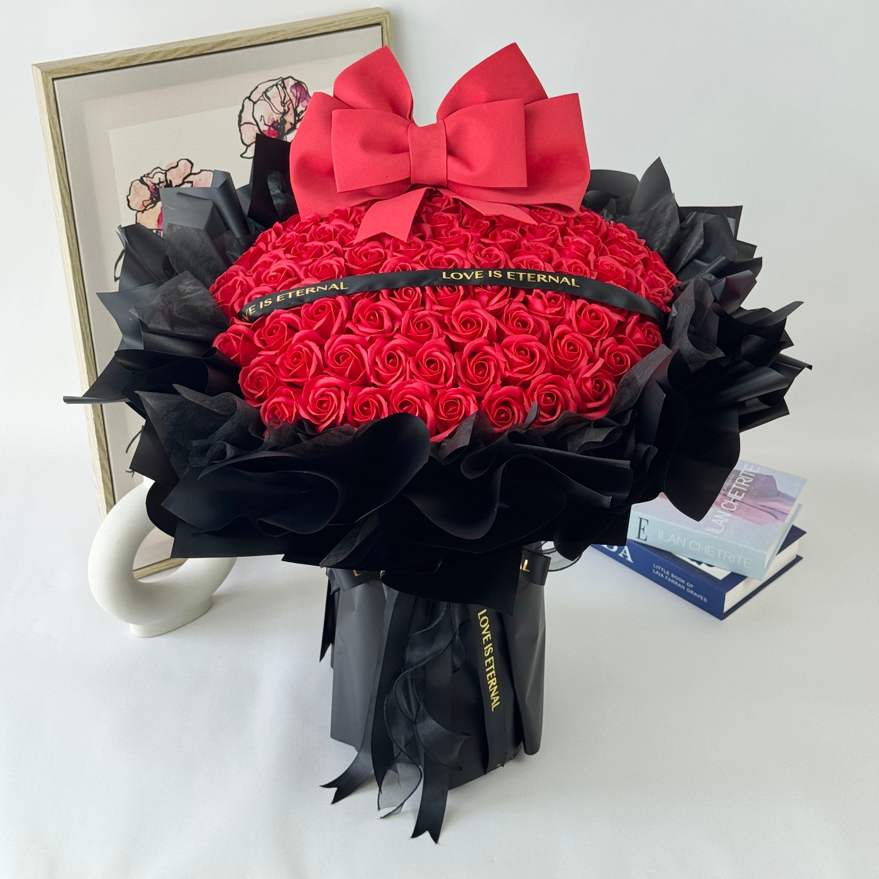 Big Bow Love - Soap Flower Bouquet