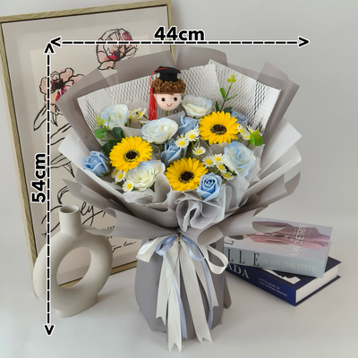 Bright Future Graduation - Soap Flower Bouquet