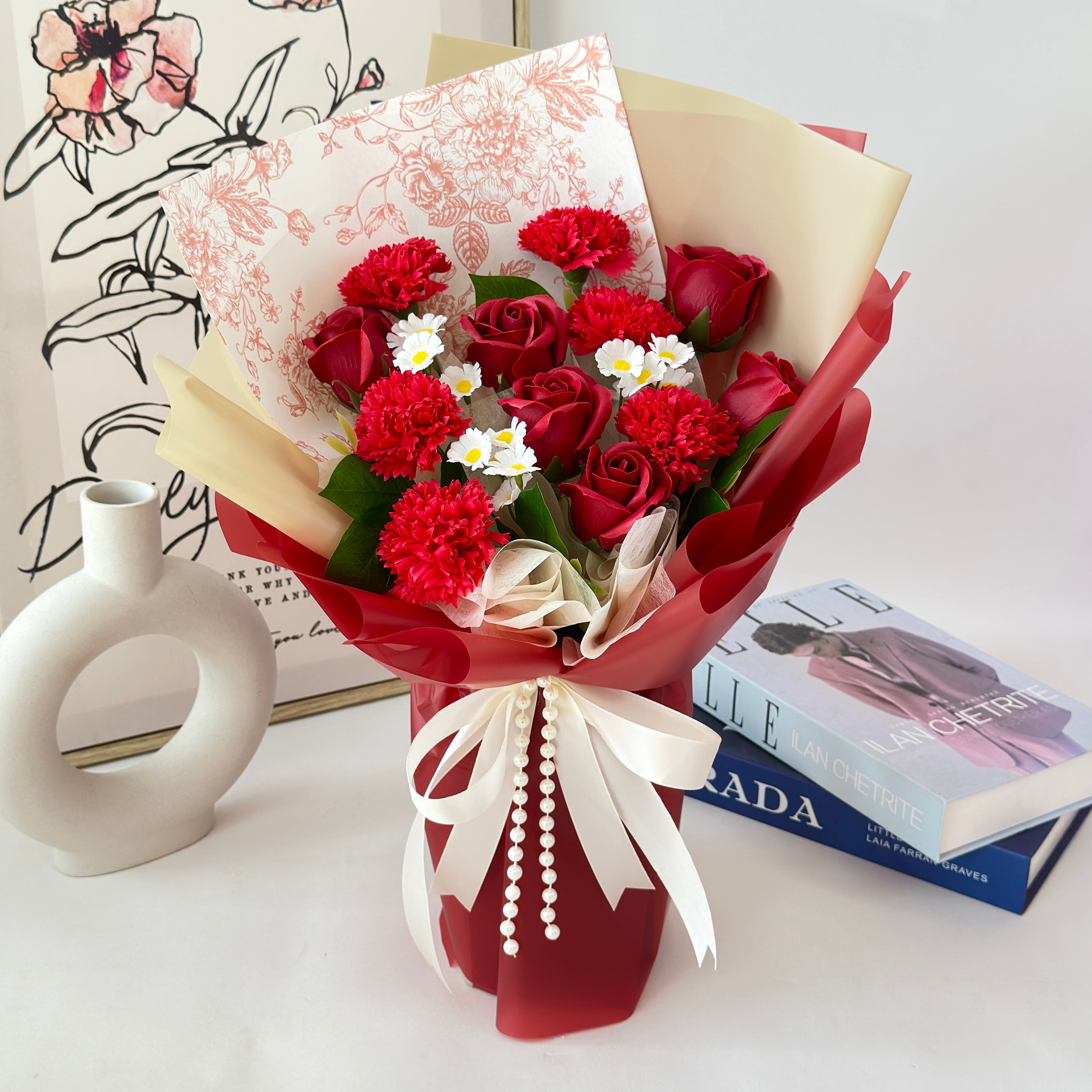 Gentle Grace - Soap Flower Bouquet