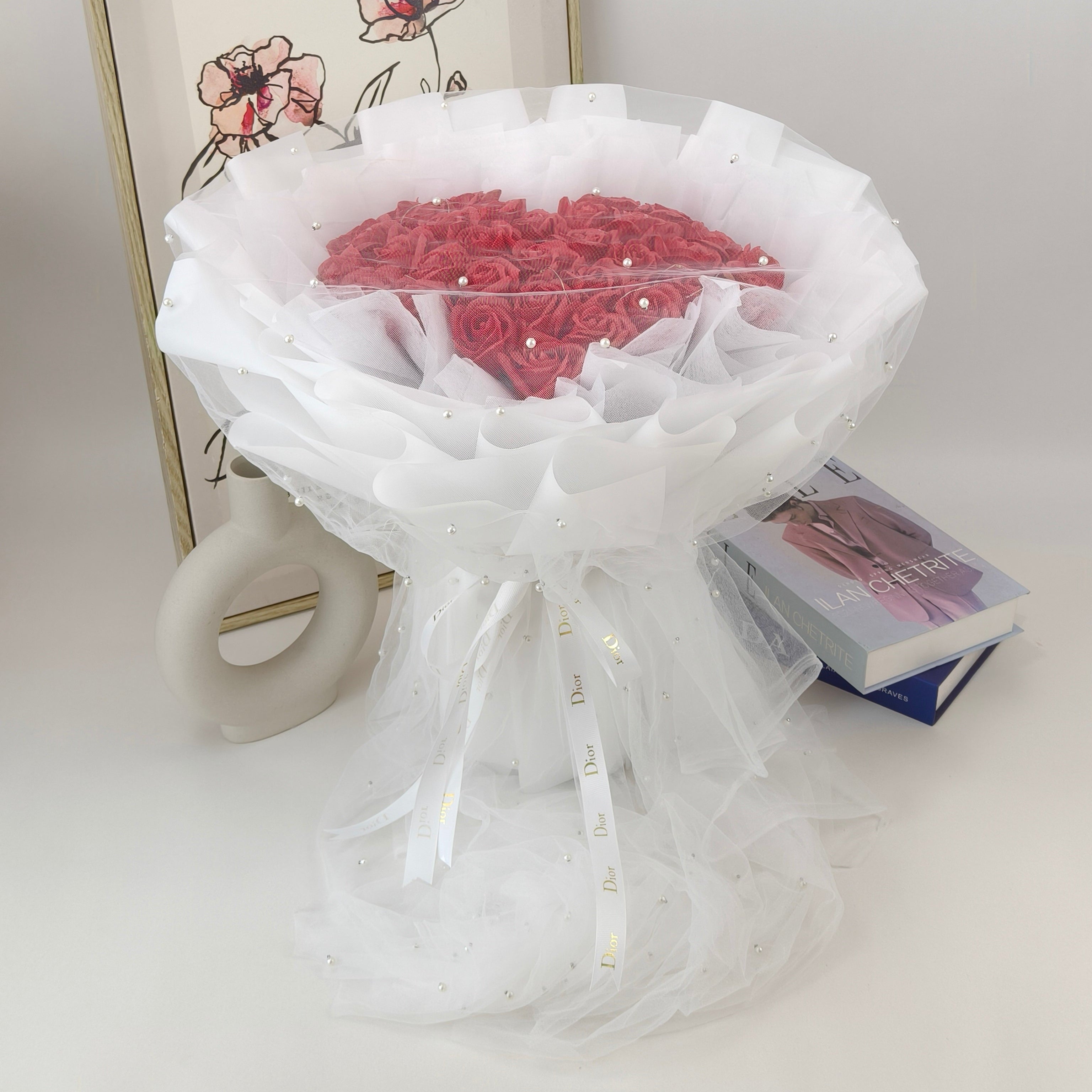 Veil Of Love - Soap Flower Bouquet