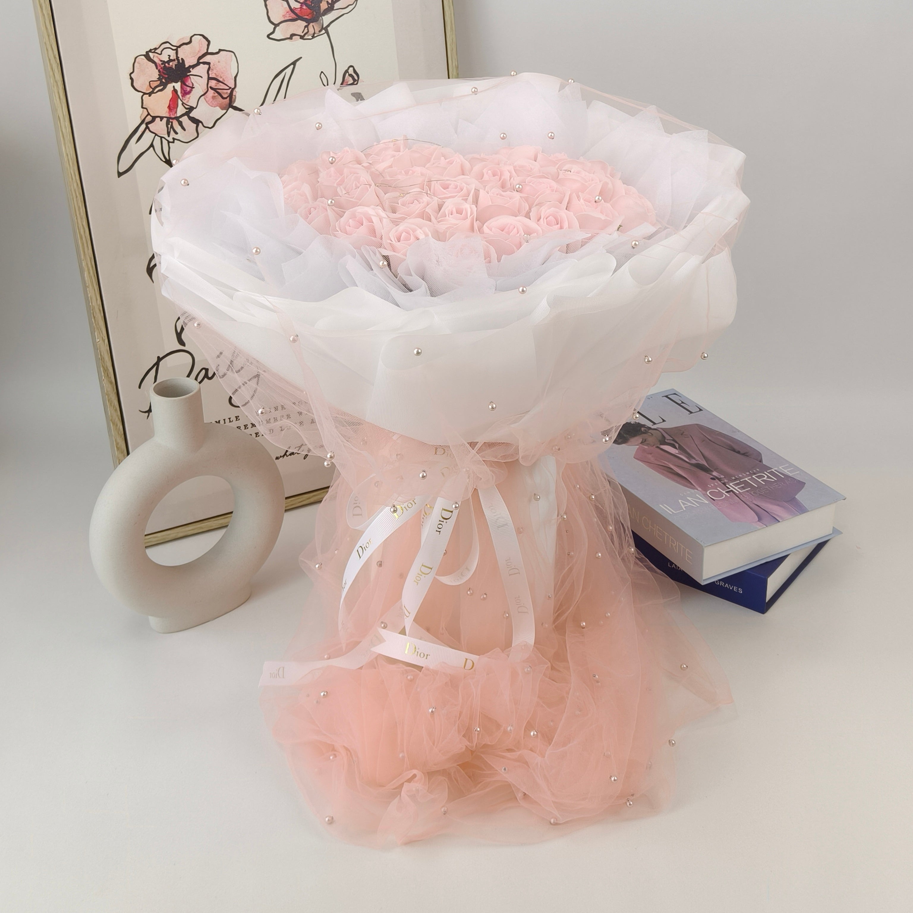 Veil Of Love - Soap Flower Bouquet