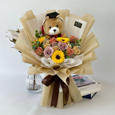 Achiever's Delight - Soap Flower Fusion Bouquet-Soap Flower-13 stalks-Mix-2-De Fairy Tales