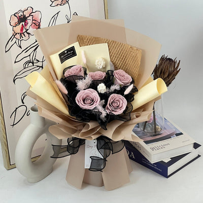Blush Serenity - Soap Flower Bouquet-Soap Flower-5 stalks-Purple-De Fairy Tales