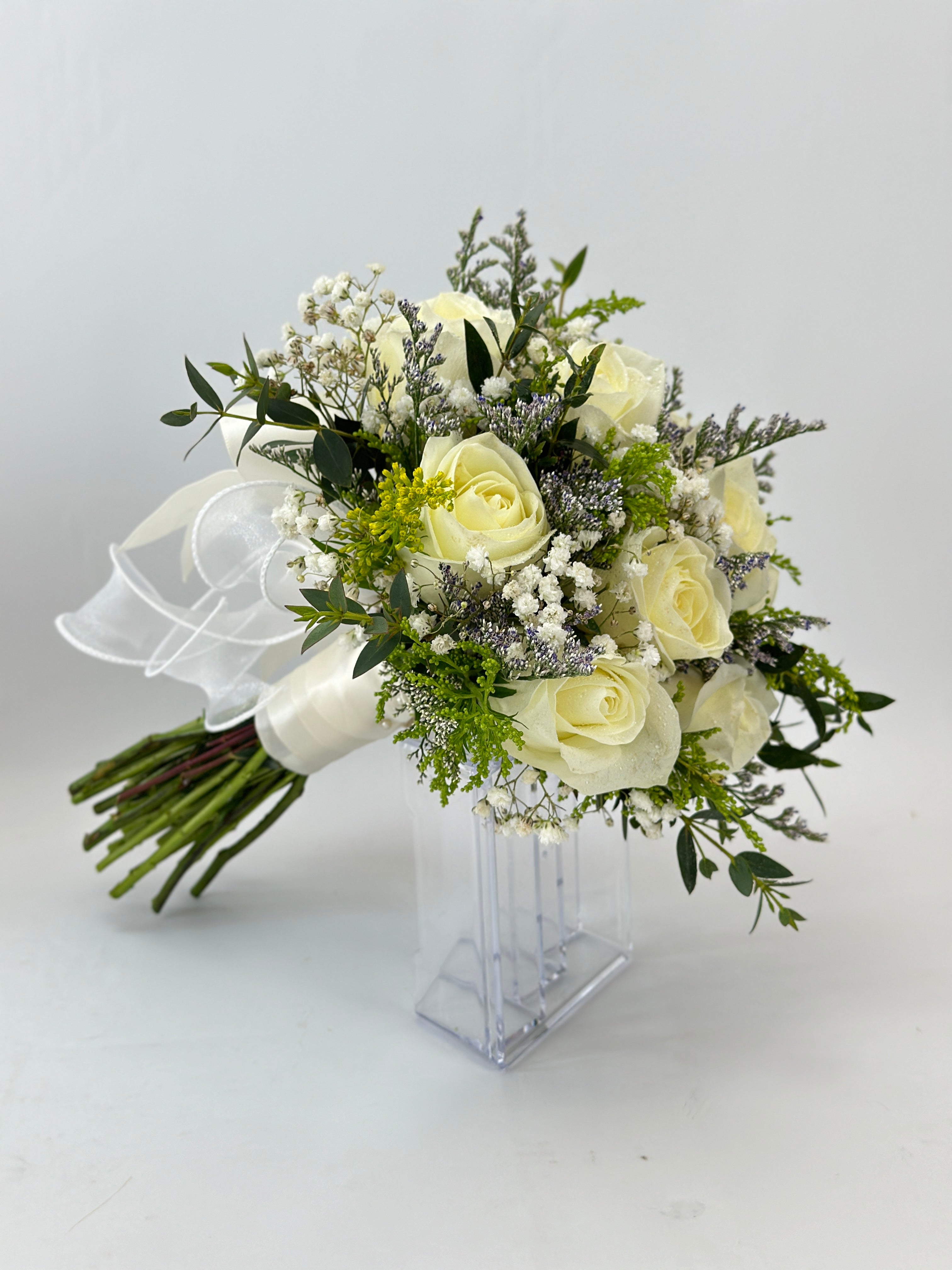 Cloud of Romance - Fresh Flower Bridal Bouquet-Fresh Flower-9 stalks-Yellow-DeFairy Tales