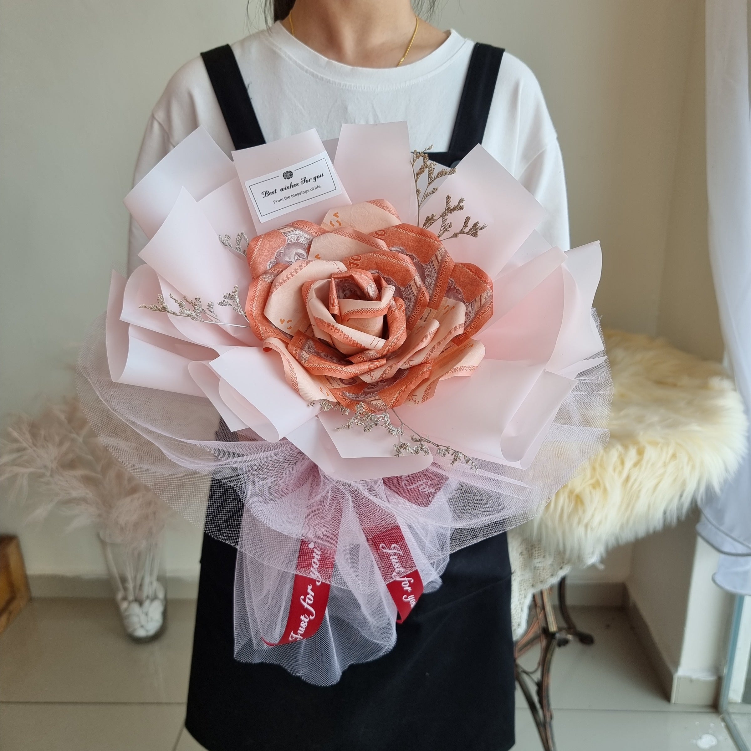 Darling Petals - Money Flower Bouquet-Money Flower Bouquet-RM100.00-DeFairy Tales
