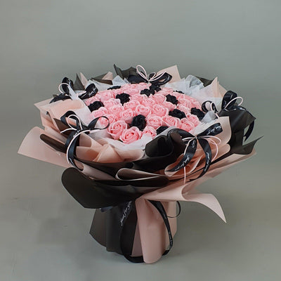 Forever Yours - Soap Flower Bouquet-Soap Flower-33 stalks-Pink-De Fairy Tales