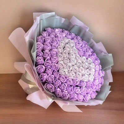 Infinite Devotion - Soap Flower Bouquet-Soap Flower-99 stalks-Pink-De Fairy Tales
