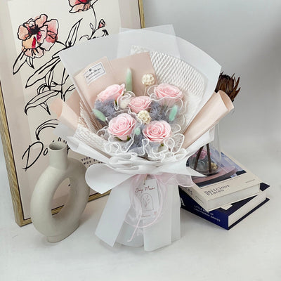 Joyful Affection - Seven Layer Soap Flower Bouquet