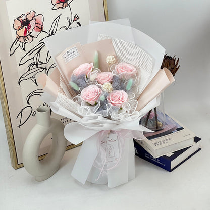 Joyful Affection - Seven Layer Soap Flower Bouquet