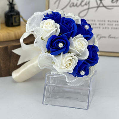 Love Medley - Soap Roses Bridal Bouquet-Soap Flower-18 stalks-Mix-1-De Fairy Tales