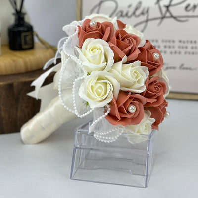 Love Medley - Soap Roses Bridal Bouquet-Soap Flower-18 stalks-Mix-2-De Fairy Tales