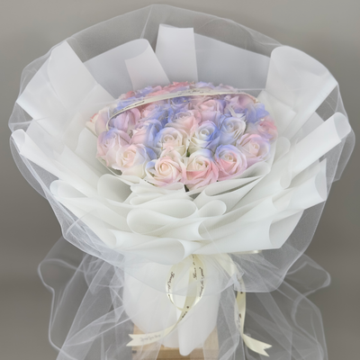 Love's Whispering - Soap Flower Bouquet-Soap Flower-33 stalks-Mix-3-De Fairy Tales