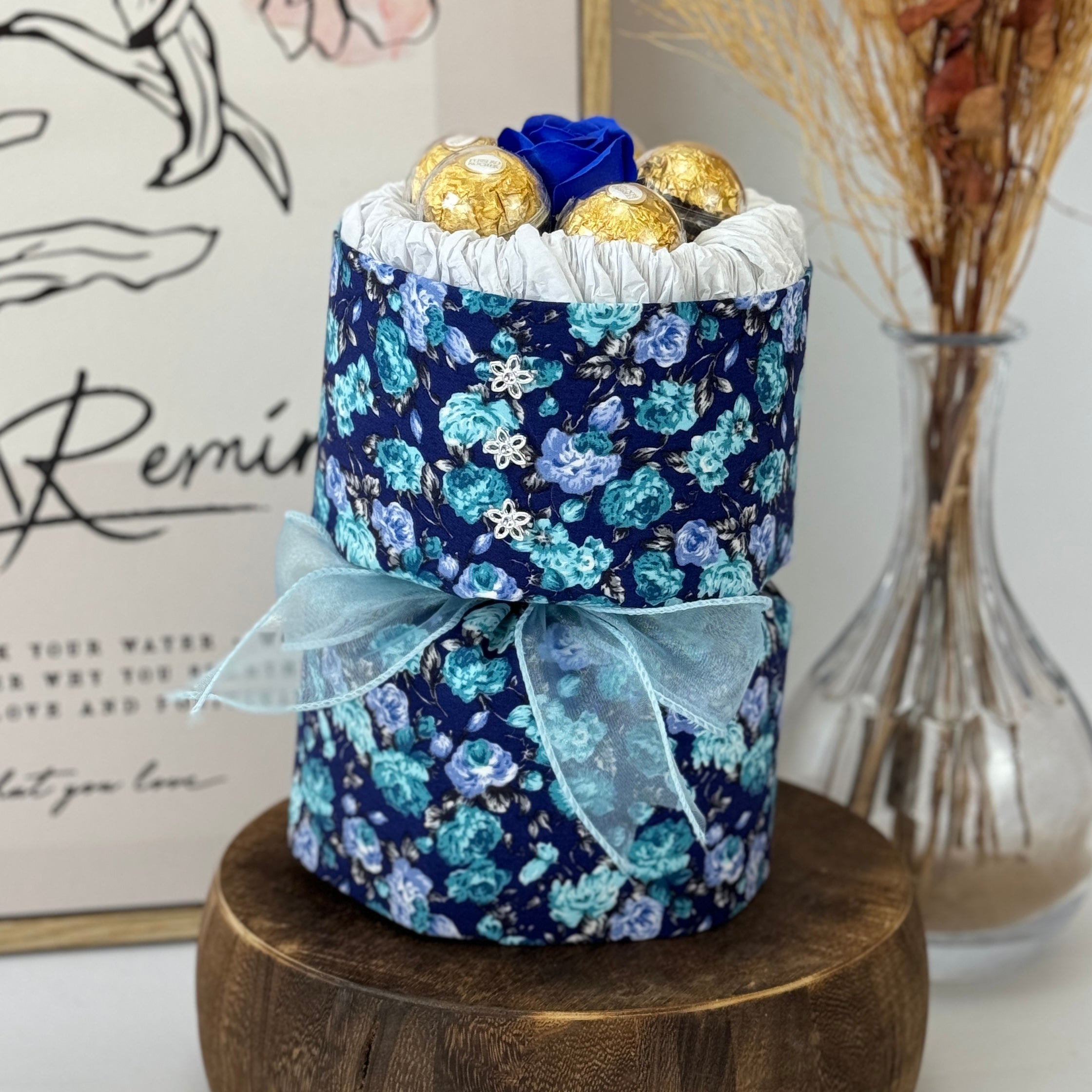 Mama Raya - Soap Flower Fusion Bouquet-Soap Flower-1 stalk-Blue-1-DeFairy Tales