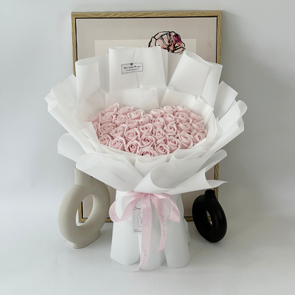 Radiant Springtime - Soap Flower Bouquet-Soap Flower-33 stalks-Pink-1-De Fairy Tales