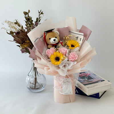 Scholar's Pride - Soap Flower Fusion Bouquet-Soap Flower-5 stalks-Mix-1-De Fairy Tales