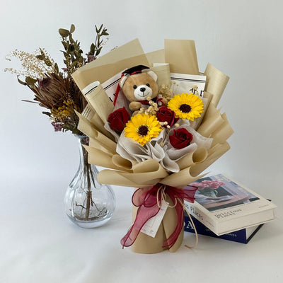 Scholar's Pride - Soap Flower Fusion Bouquet-Soap Flower-5 stalks-Mix-2-De Fairy Tales