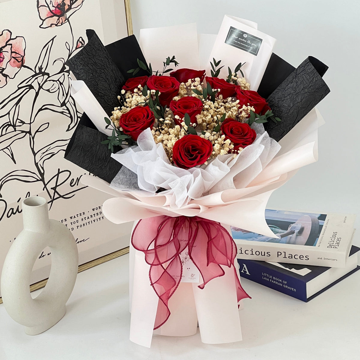 Serene Splendor - Preserved Flower Bouquet – De Fairy Tales
